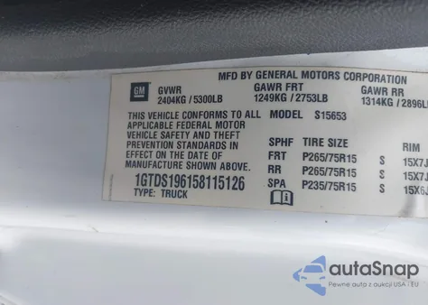 2005 GMC Canyon Sle from USA, damaged, VIN 1GTDS196158115126